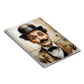Carnet charlie chaplin funny in bathroom  (Côté Droit)