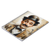 Carnet charlie chaplin funny in bathroom  (Côté gauche)