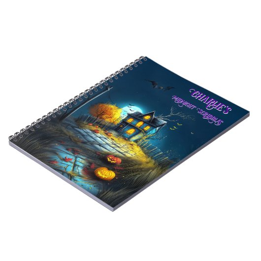 Carnet Charlie's Midnight Scribbles Haunted House Noteboo (Côté gauche)