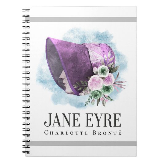 Carnet Charlotte Bronte Portrait de Richmond avec Fleurs (Devant)