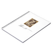 Carnet Charlotte Brontë portrait et signature (Côté gauche)