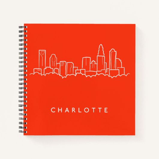 Carnet Charlotte, North Carolina City Skyline (Devant)