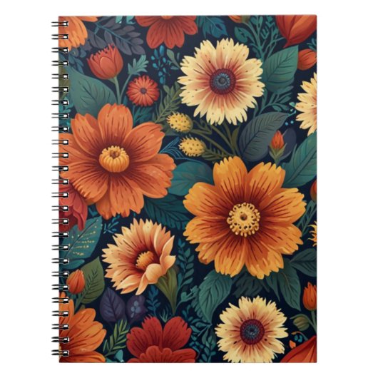 Carnet Charmant floral (Devant)