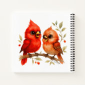 Carnet Charme Cardinal du Nord (Dos)