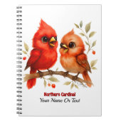 Carnet Charme Cardinal du Nord (Devant)