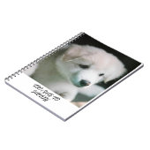 Carnet "Charme de chiot blanc tout doux" (Côté gauche)