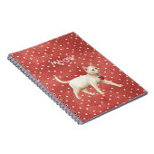 Carnet Charme de Fraise Chat Blanc (Côté Droit)