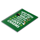 Carnet Charme de professeur Saint-Patrick Trèfle Irlandai (Côté gauche)