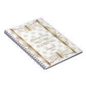Carnet Charme Gold Great Gatsby Art Déco Wedding planner (Côté Droit)