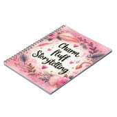 Carnet Charme Rose Histoire Fluff Féminin Écrivain (Côté gauche)