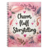 Carnet Charme Rose Histoire Fluff Féminin Écrivain (Devant)