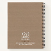 Carnet Charme rustique personnalisé Papier Kraft - Croqui (Dos)