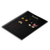 Carnet Charming Black Cats Yellow Eyes (Côté gauche)