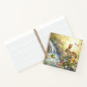 Carnet Charming Bunny & Frog Carré à l'aquarelle (Intérieur)