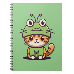 Carnet Charming Chat in Frog Casquette - Adorable Baby Ki