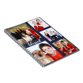 Carnet Charming Holiday Famille Photo Collage Monogramme (Côté Droit)