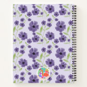 Carnet Charming Purple Green Florogram Imprimer (Dos)