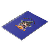 Carnet Charming Witch Girl Halloween Décor avec Citrouill (Côté gauche)