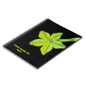 Carnet Chartreuse botanique : le Nicotiana 'vert citron' (Côté gauche)