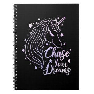Carnet Chase Your Dreams Unicorn Chemise Girls Pink Purpl