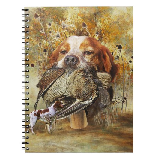 Carnet Chasse à la bécasse avec Bretagne Spaniel (Devant)