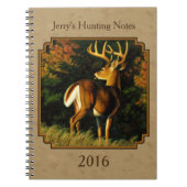 Carnet Chasse au cerf de Buck Whitetail Tan (Devant)