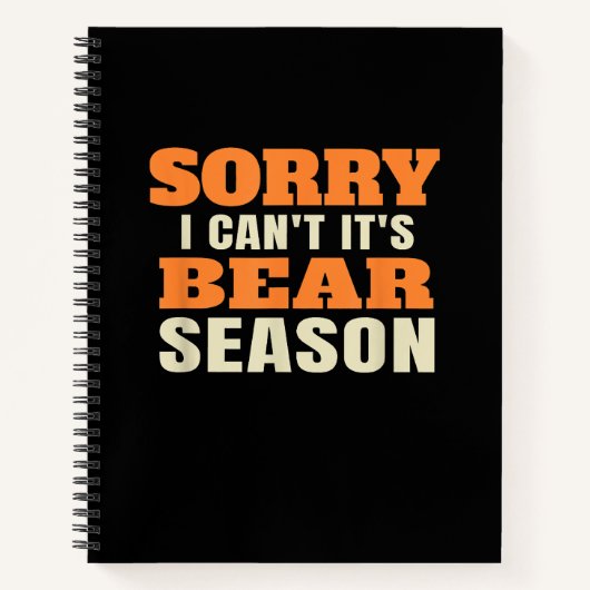 Carnet Chasse aux ours amusante (Devant)