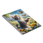 Carnet Chasse aux papillons Kitten dans le jardin des fle (Côté Droit)