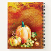 Carnet Chasse d'automne Famille Citrouille Thanksgiving R (Dos)
