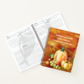 Carnet Chasse d'automne Famille Citrouille Thanksgiving R (Intérieur)