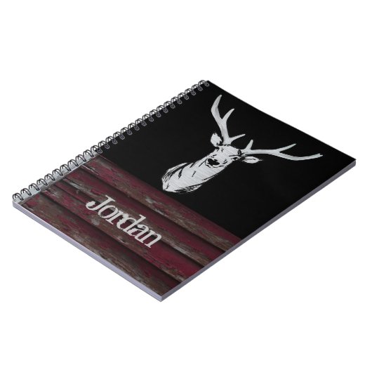 Carnet Chasse de cerfs rustiques Nom de canard Antlers (Côté gauche)