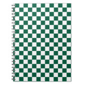 Carnet Chasseur À damiers vert et blanc (Devant)