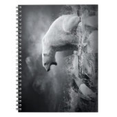Carnet Chasseur blanc d'ours blanc sur la glace dans (Devant)