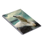 Carnet Chasseur blanc d'ours blanc sur la roche (Côté Droit)