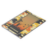 Carnet Chasseur de canard et spirale Camo (Côté gauche)