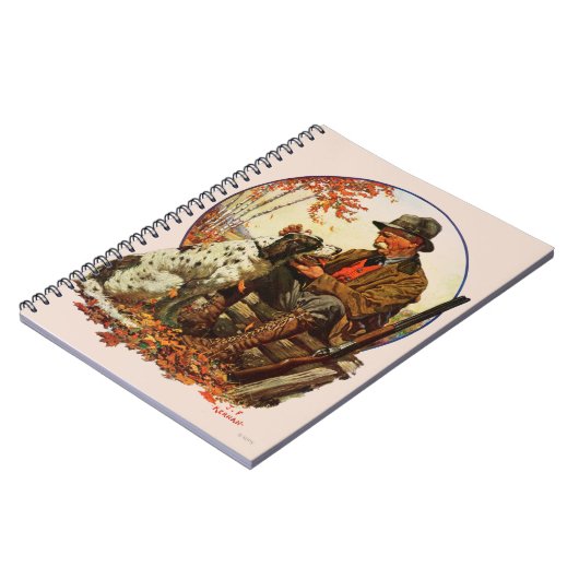 Carnet Chasseur et épagneul (Côté gauche)