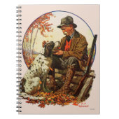Carnet Chasseur et épagneul (Devant)