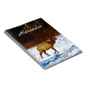 Carnet Chasseurs Cadeaux Elk dans la neige (Côté Droit)