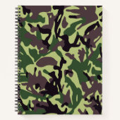 Carnet Chasseurs Motif Camo Vert (Devant)