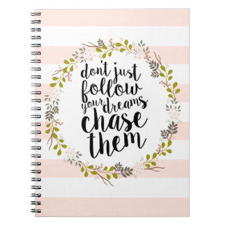 Carnet Chassez vos rêves… Guirlande florale de jardin