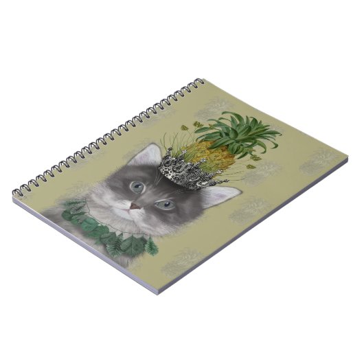 Carnet Chat à ananas (Côté gauche)