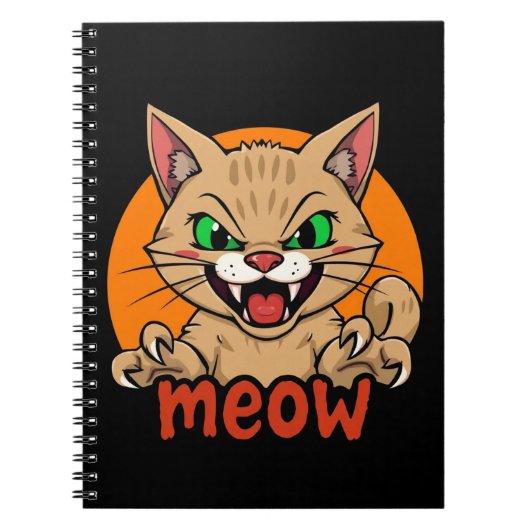Carnet Chat à fierce (Devant)