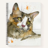 Carnet Chat à l'aquarelle (Devant)