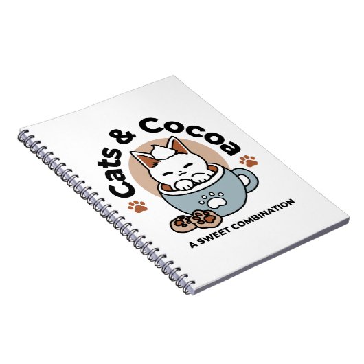Carnet Chat adorable en Mug Conception de vacances - Chat (Côté Droit)