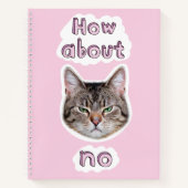 Carnet Chat agacé (Devant)