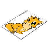 Carnet Chat Anime Cute Kitten Figure Line Art (Côté gauche)