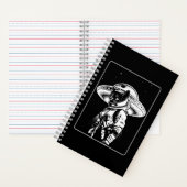 Carnet Chat Astronaute Alien UFO Science-fiction (À l'intérieur)