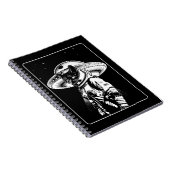 Carnet Chat Astronaute Alien UFO Science-Fiction (Côté Droit)