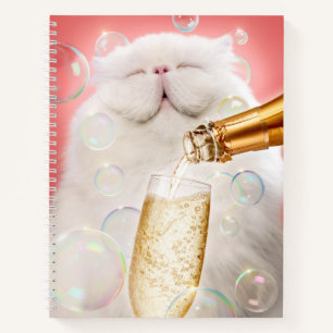Carnet Chat Au Champagne