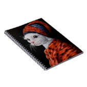 Carnet chat au collier de perle (Côté Droit)